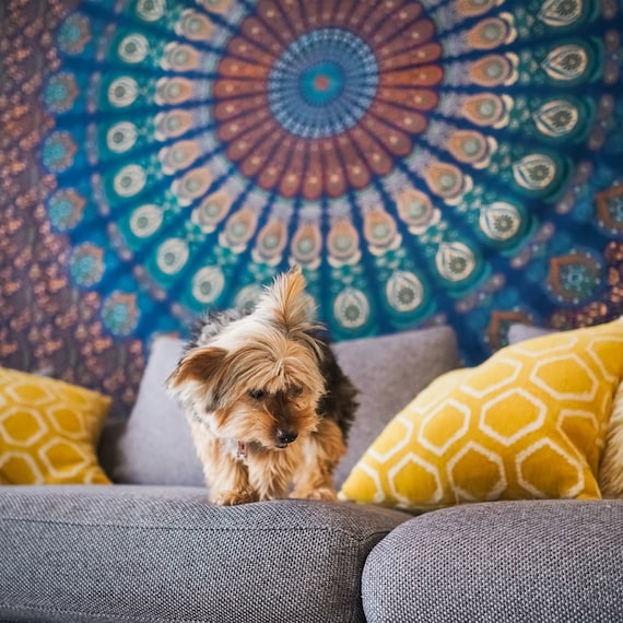 Éléphant Indien Grande Serviette De Plage Ronde Châle Anti Sable Eponge