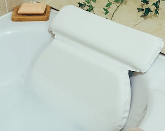 Luxurious Bath Pillow for Tub - Premium Bathtub Pillows for Head and Neck Support - Ideal Bath Tub Pillow Headrest for Soaking Tub.