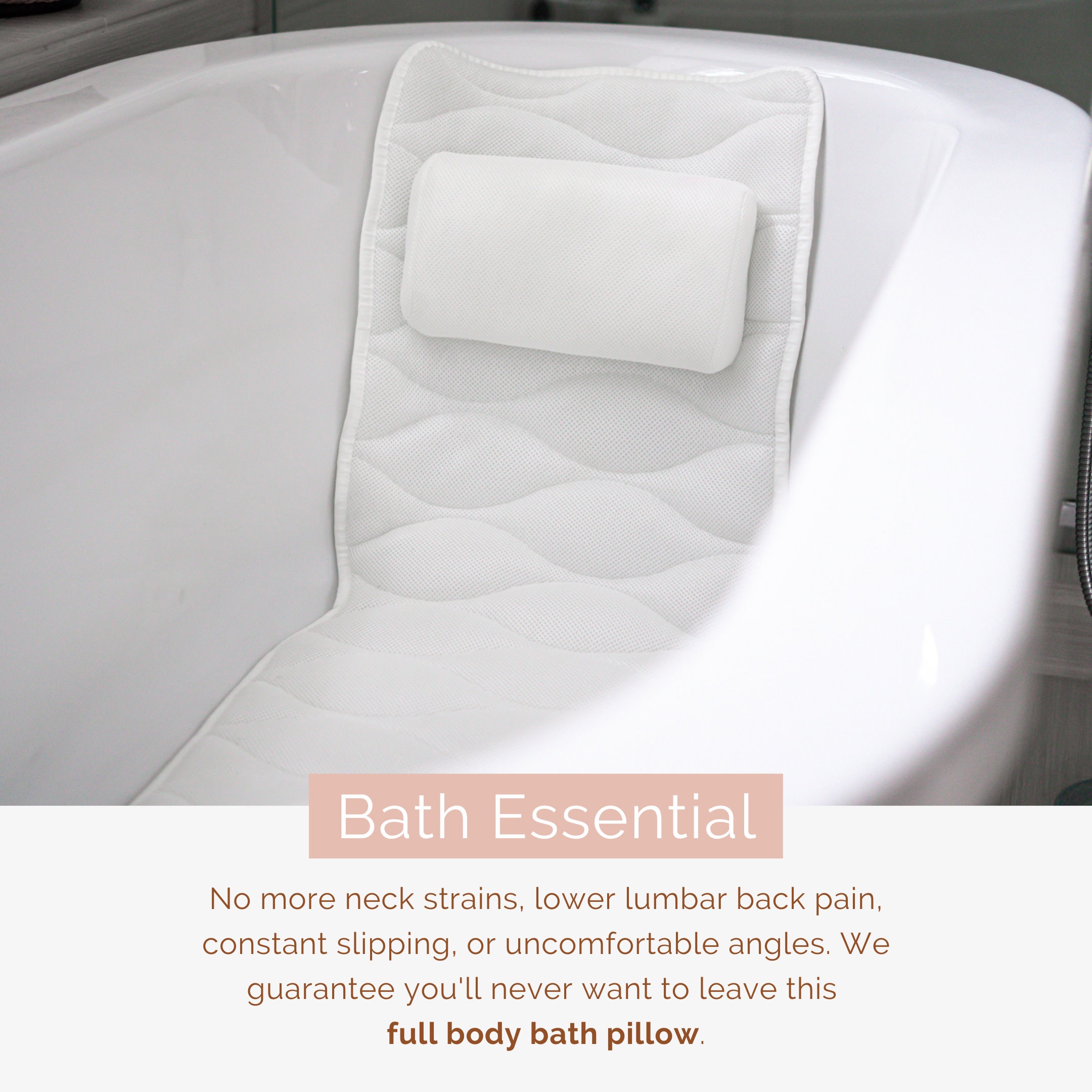 Monsuri Deluxe Bath Pillow: Your Ultimate Home Spa Retreat