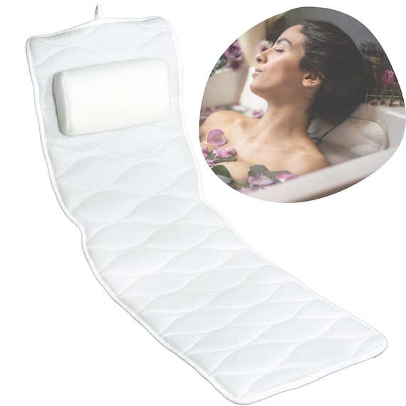 Monsuri Full Body Bath Pillow Ultimate Bathtub Pillow for Neck, Back & Full  Body Support Luxurious Spa Experience at Home 