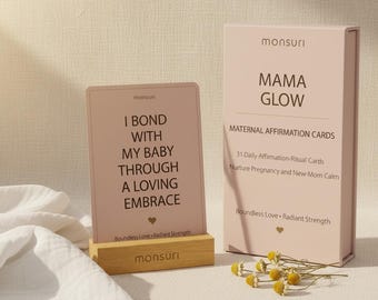 New Mom Affirmation Cards for Pregnancy & Postpartum - 31 Birth Affirmation Cards with Rituals. Baby Shower Gifts and Post Pregnancy Gifts