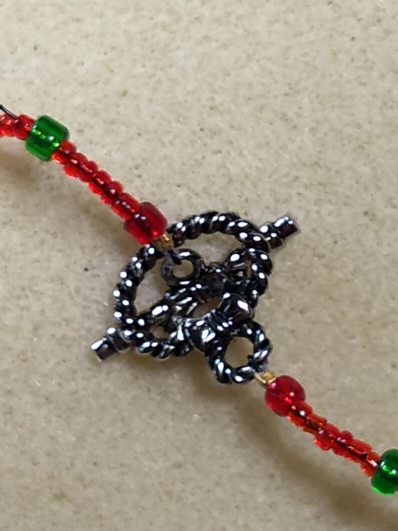 Christmas gift box beaded necklace and bracelet set