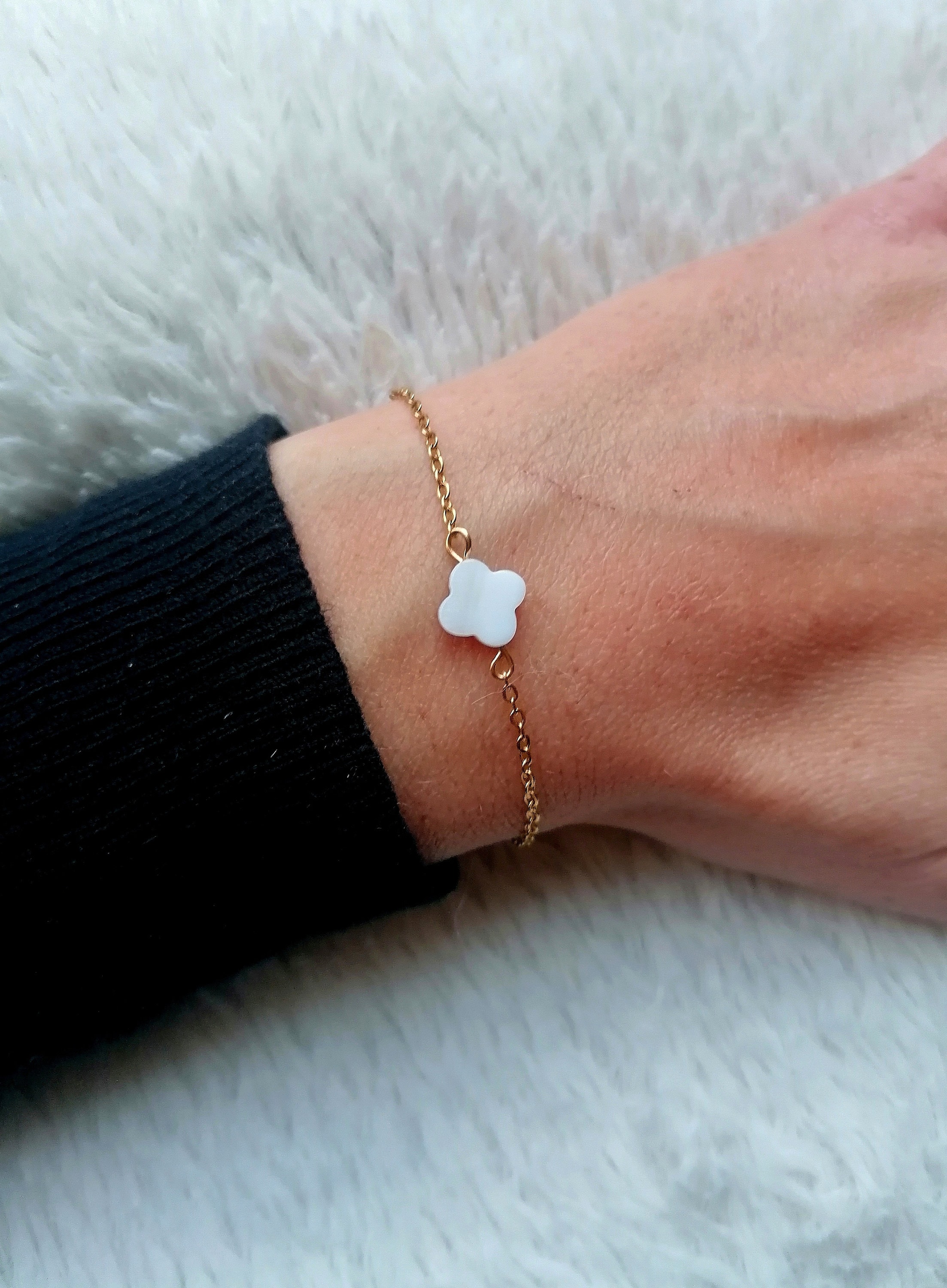 Bracelet Nacre Blanche Et Argent 925/1000 - NEUF Avec étiquettes