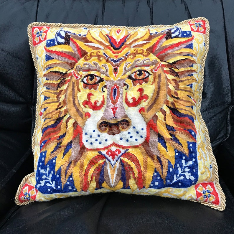 Tapestry Kit, Needlepoint Kit Animals Lion Etsy UK