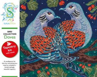 Tapestry Kit, Needlepoint Kit - Birds - Doves