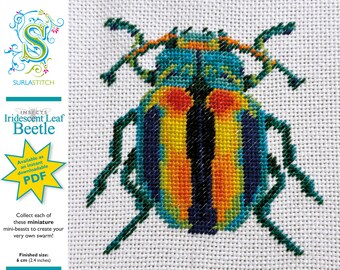 Small Insects - DIY Instant Digital Download PDF Chart - Petit-Point - Iridescent