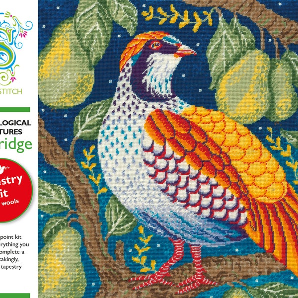 Tapestry Kit, Needlepoint Kit - Birds - Partridge