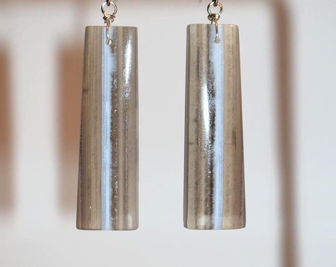 Owyhee Blue Opal Drop Earrings • Gemstone Dangle Earrings • Natural Stone Jewelry