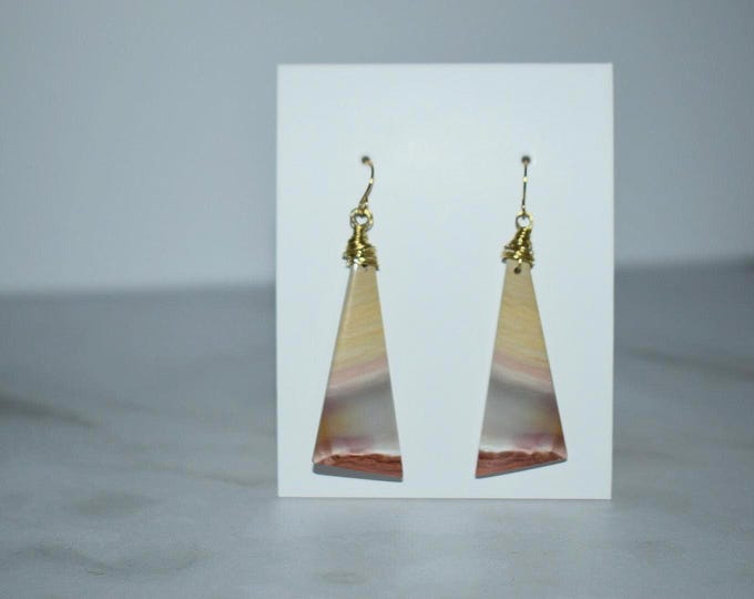 Polychrome Jasper Drop Earrings • Gemstone Dangle Earrings • Natural Stone Jewelry