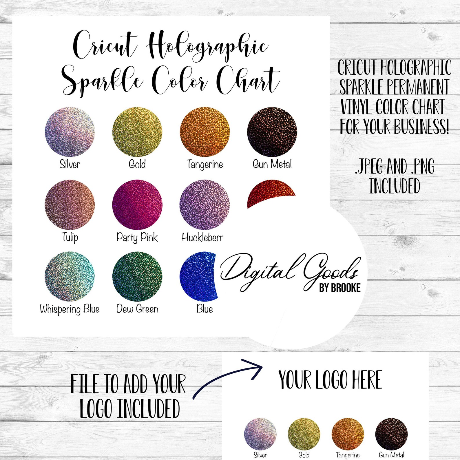 Cricut Premium Vinyl™ Holographic Sparkle Permanent Color Etsy