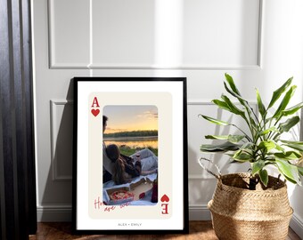 Personalised Valentine’s Playing Card – Custom Photo Gift