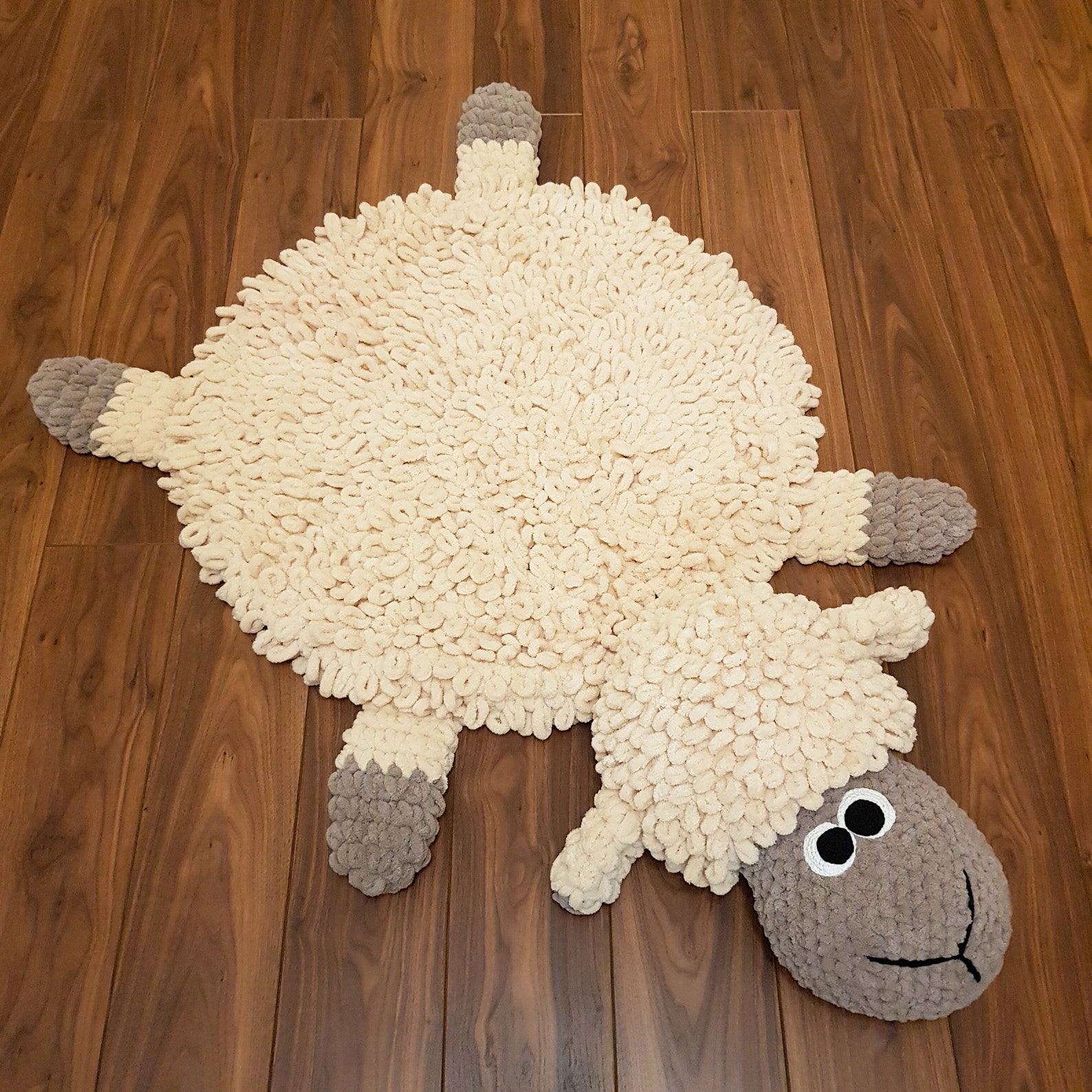 Сrochet Soft Toy Rug Mat Sheep for baby toddler Handmade Gift Etsy