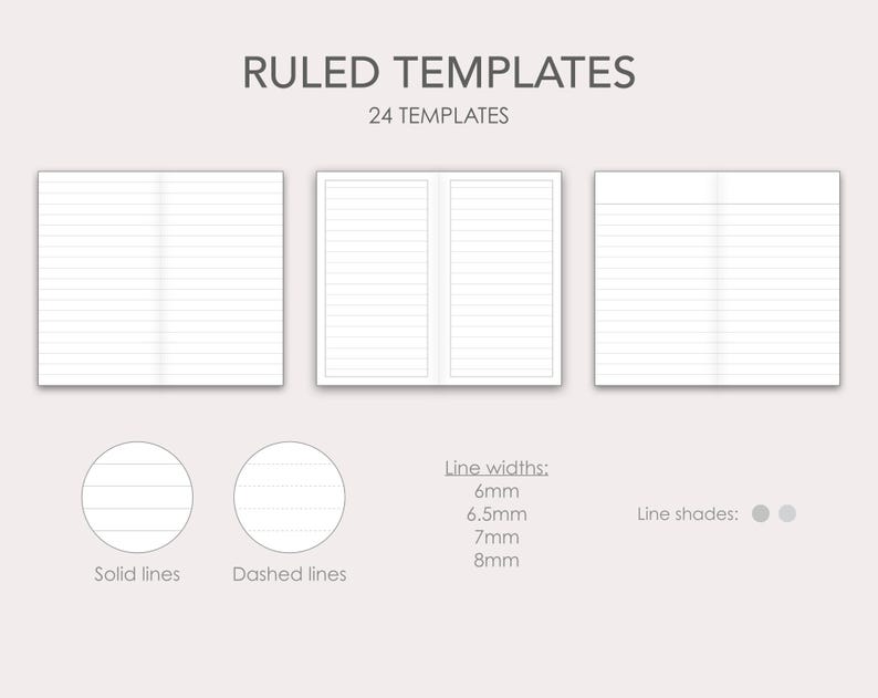 Traveler’s Notebook Printable Inserts | TN Standard | PDF - Etsy