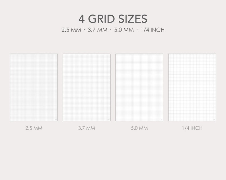 Solid & Dashed Line Grid Paper Templates | PDF | Digital, Printable - Etsy
