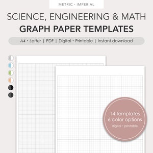 STEM Millimeterpapier Vorlagen | PDF | Digital, druckbar