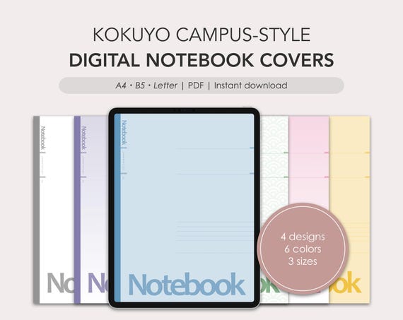 Kokuyo Campus-style digital notebook covers | PDF | Digital