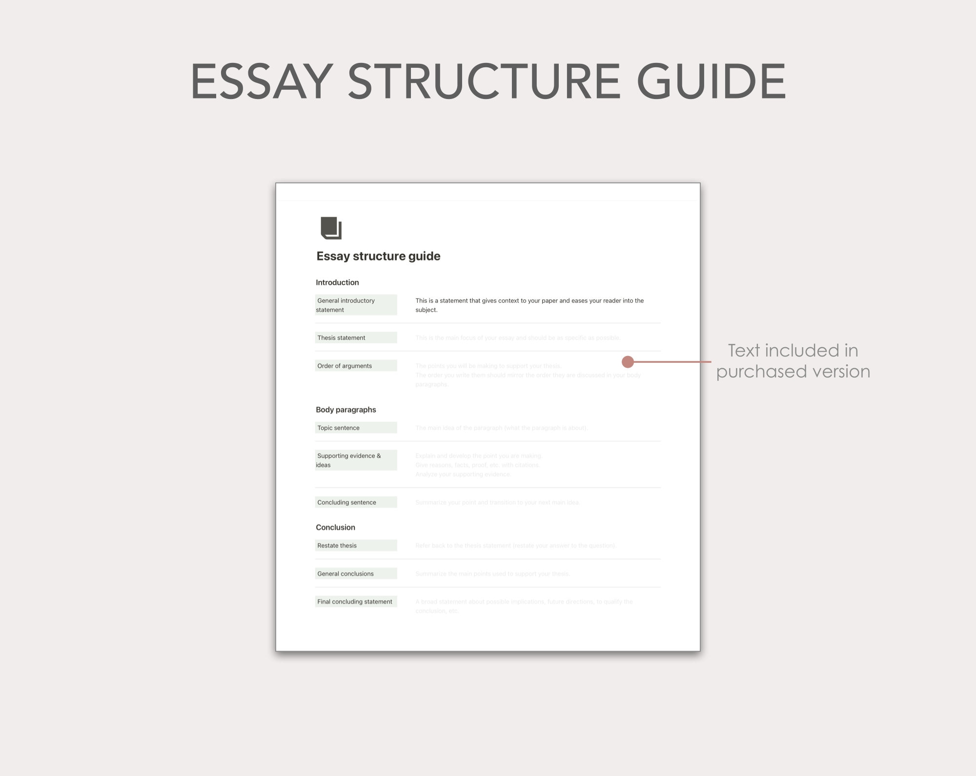 Notion Notebook Database Reference Template Essay Planner for Notion With Reference Database | Notion Template - Etsy