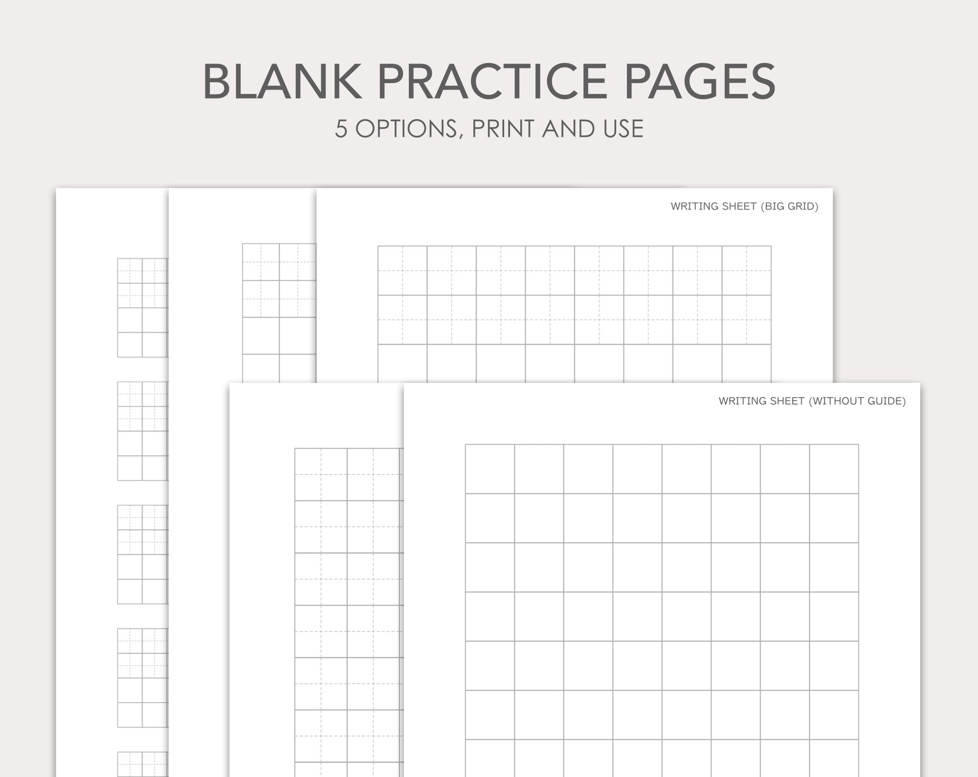 Japanese Katakana Writing Practice Sheets | PDF | Printable, Digital - Etsy