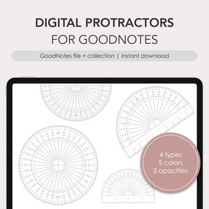 Digital protractor for GoodNotes