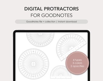 Digital protractor for GoodNotes