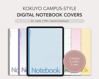 Couvertures de cahiers numériques de style Kokuyo Campus | PDF | Numérique