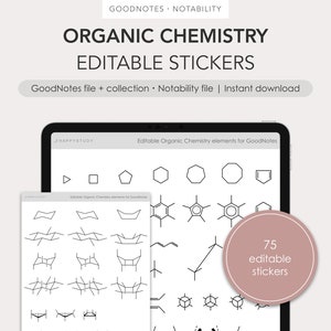 Organic Chemistry Stencil with Minor Cosmetic Defects