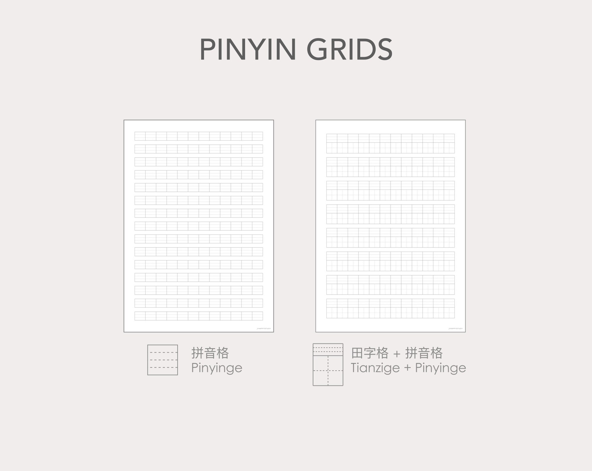 Chinese Writing Paper Templates | PDF | Digital, Printable - Etsy