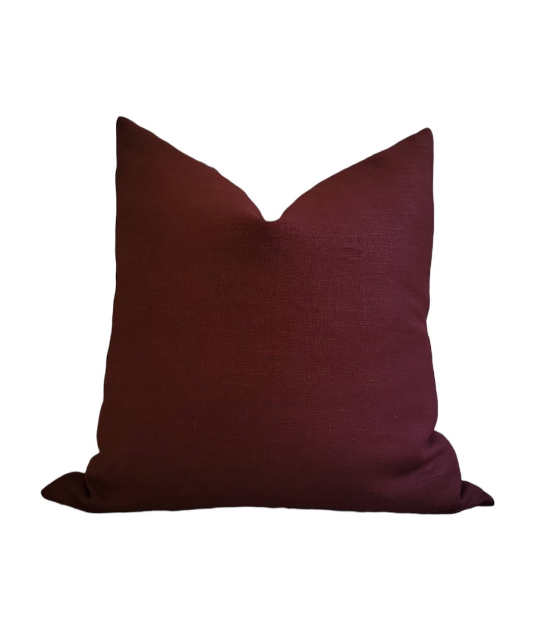 Solid 100 Linen Pillow Cover in Earthy Etsy