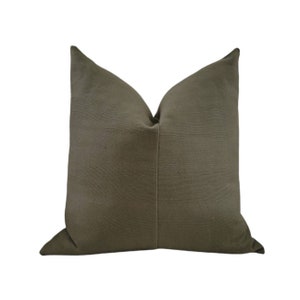 CARTER || textured pillow cover - Olive