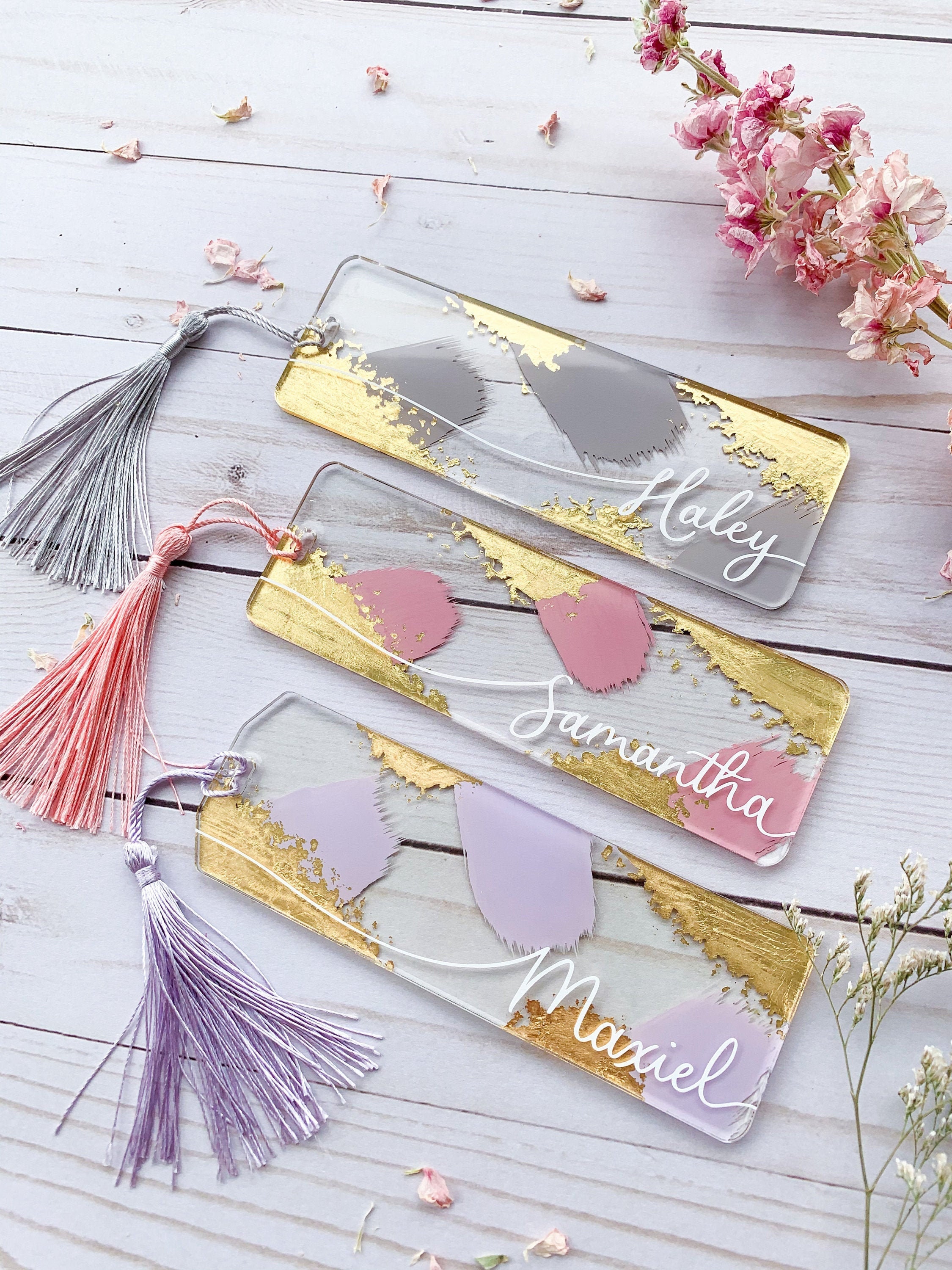 Personalized Acrylic Bookmark for Book Lovers Mother's Etsy