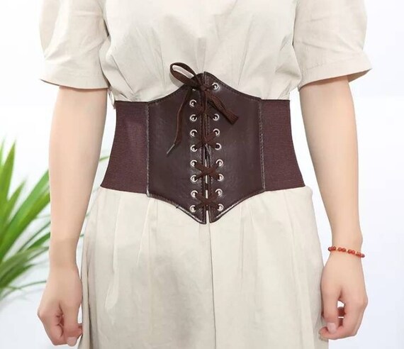 Corset Vintage Corset Wide pu leather Belts for Body sliming Clothing Womens Clothing Lingerie Corsets 