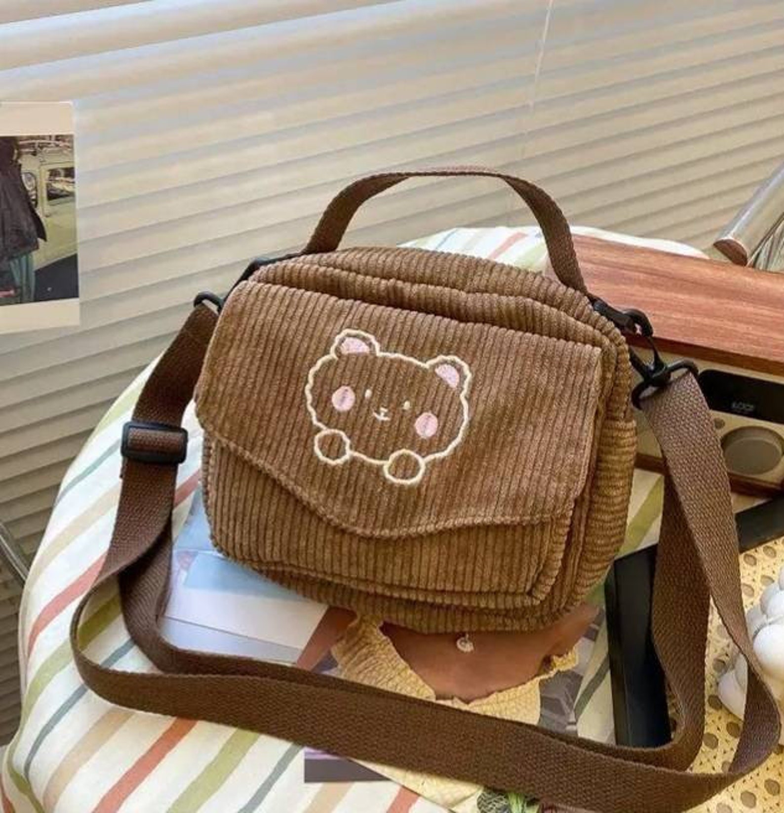 Corduroy BagHandbag Crossbody bag Shoulder Messenger Bag Etsy