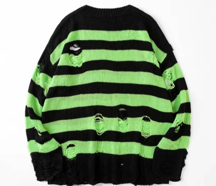 Tate Sweater Tate Langdon Oversized Stripe Sweater Long - Etsy UK