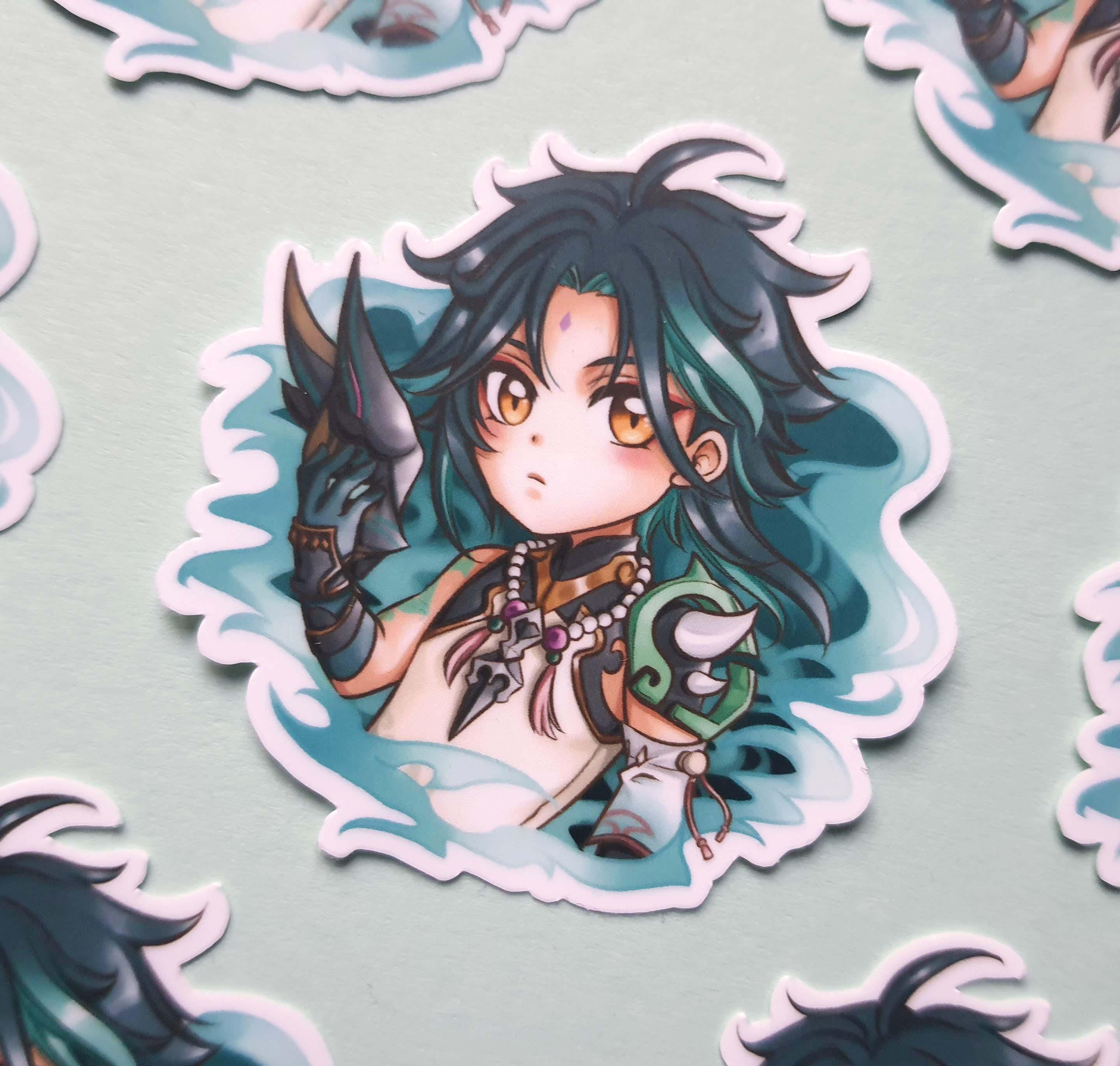 Genshin Impact Vinyl Sticker Bennett Razor Xiao Wanderer - Etsy
