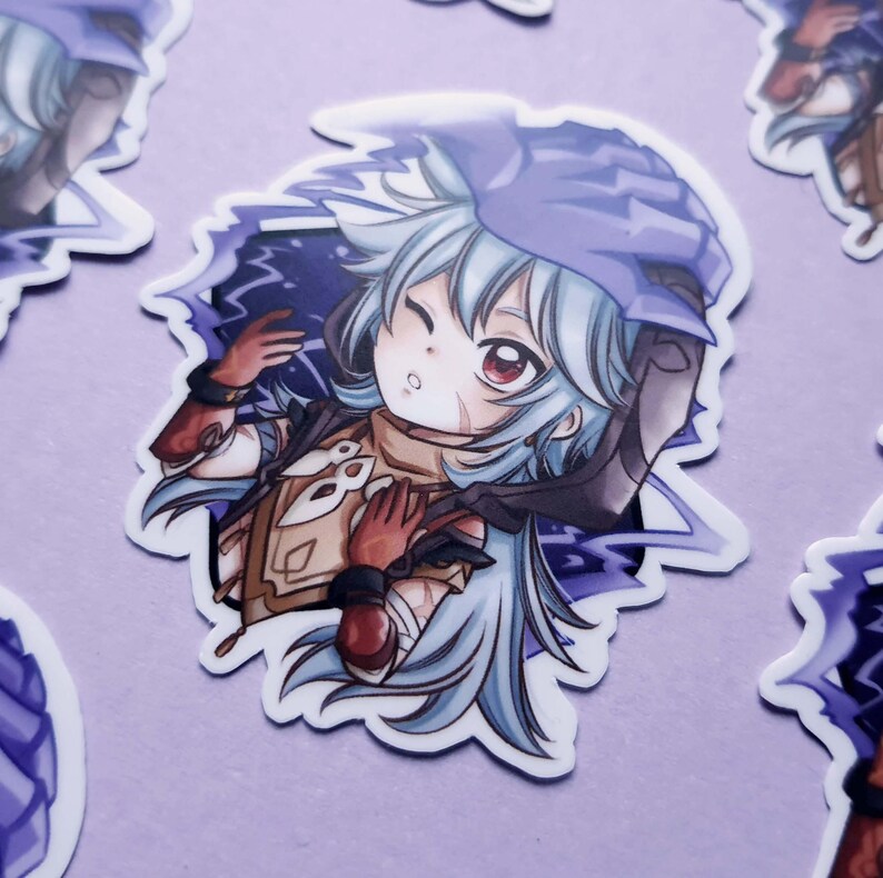 Genshin Impact Vinyl Sticker Bennett Razor Xiao Wanderer - Etsy