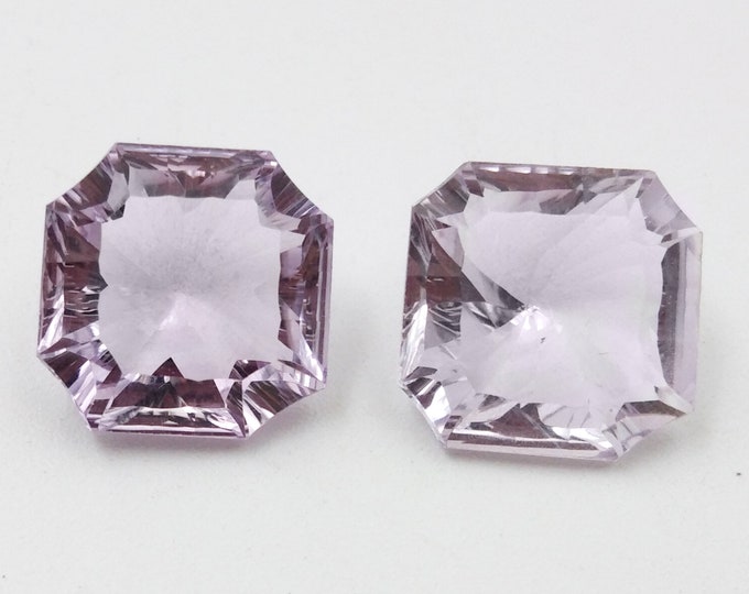 11x11x6 mm Size Fancy AAA Quality Natural Pink Amethyst Fancy Shape Concave Gemstone Made For Jewelry Handmade Stone