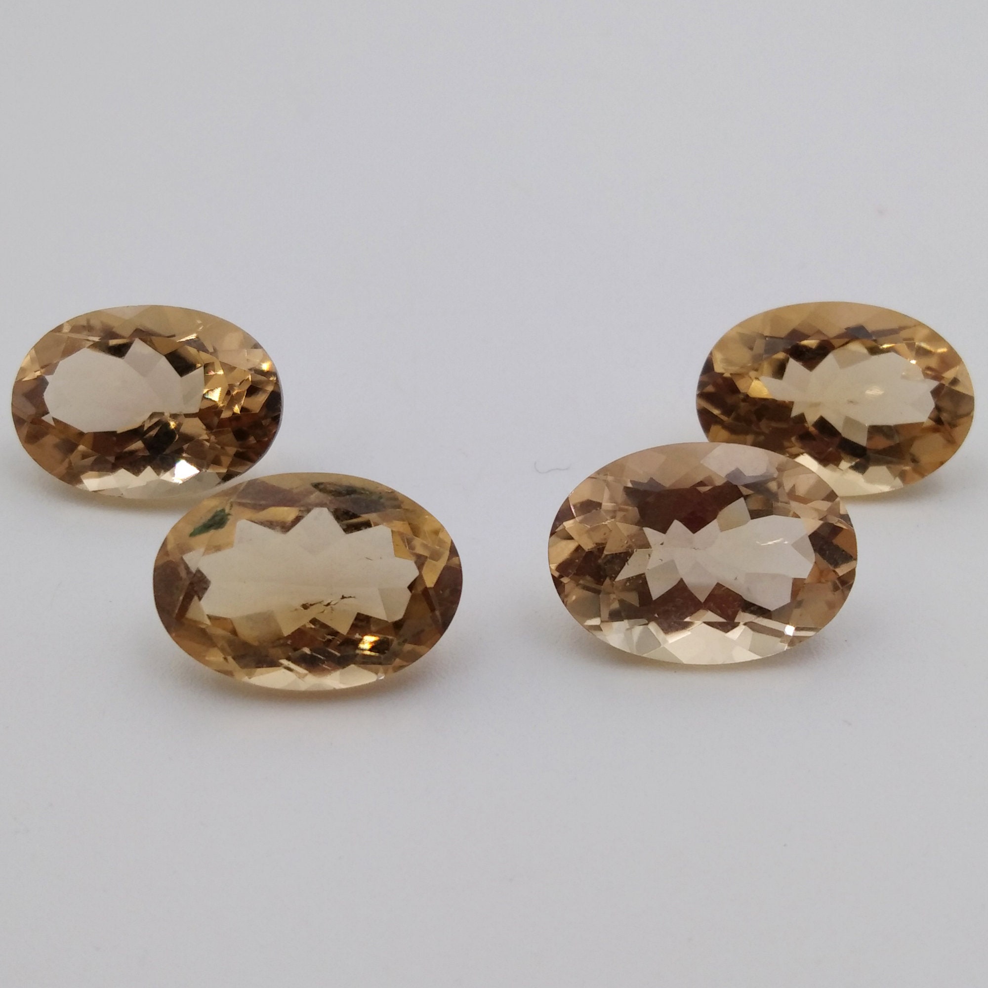 Champagne Quartz Oval Cut Gemstone Champagne Quartz Loose Etsy