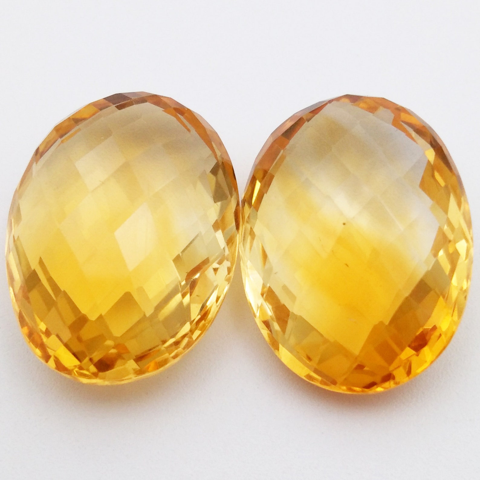 Citrine Gemstone Oval Briolette 12x8 mm Making Jewelry AAA Etsy