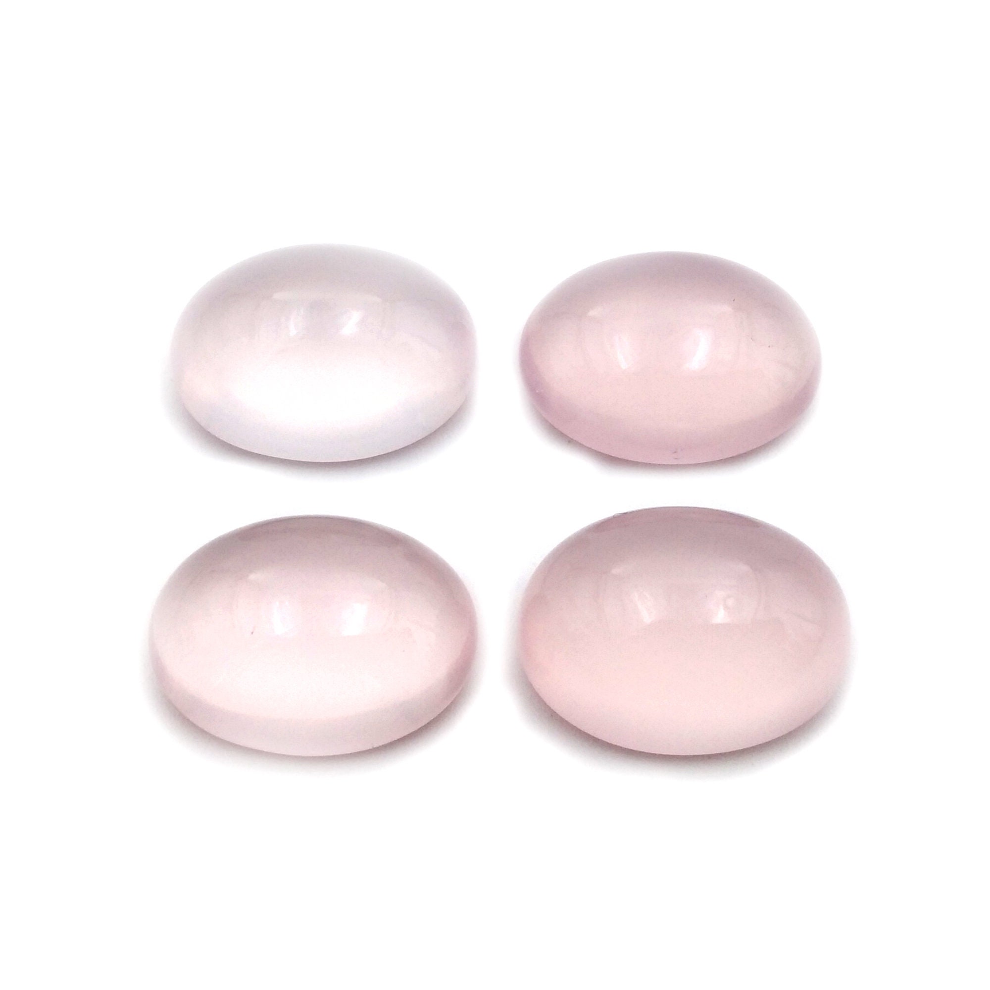 Rose Quartz Gemstone Oval Cabochon 15x20x9 mm Loose Stone Etsy