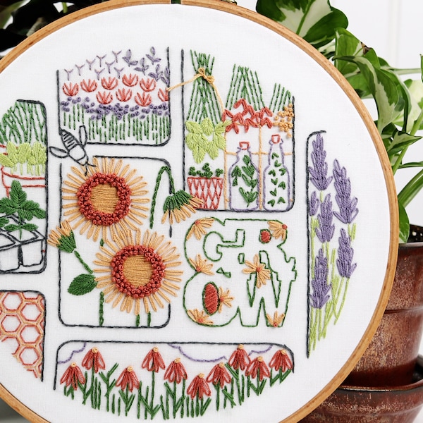 Sunflower Embroidery Kit Etsy Australia