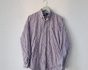 Chemise rayée Polo Ralph Lauren vintage, taille S