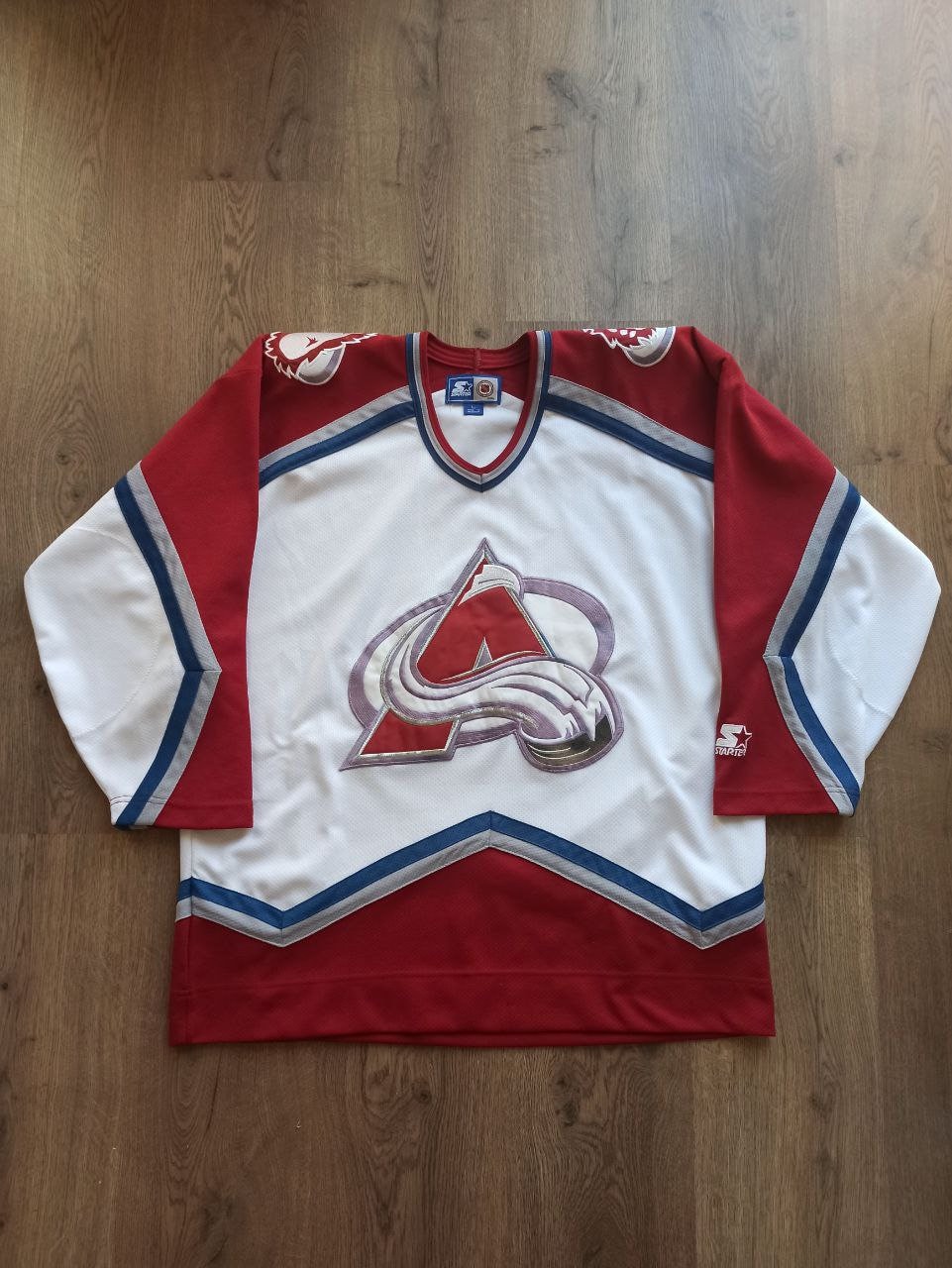 Colorado Avalanche Vintage Starter Hockey Jersey L -  UK