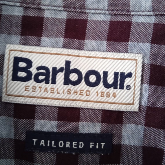 Mens Barbour Plaid Shirt, Button Down Shirt, Navy… - image 5