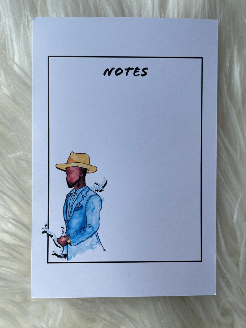 Melanin Prints Notecards Blank Cards Stationary Men Kollection I Original Art| Notes Gifts Desk Paper