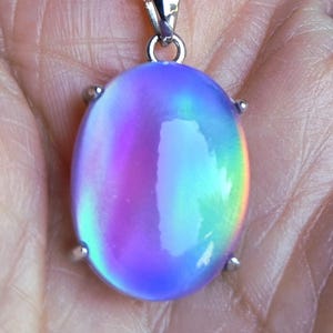 Northern Lights「水」ペンダント A Aurora Borealis Quartz - Etsy