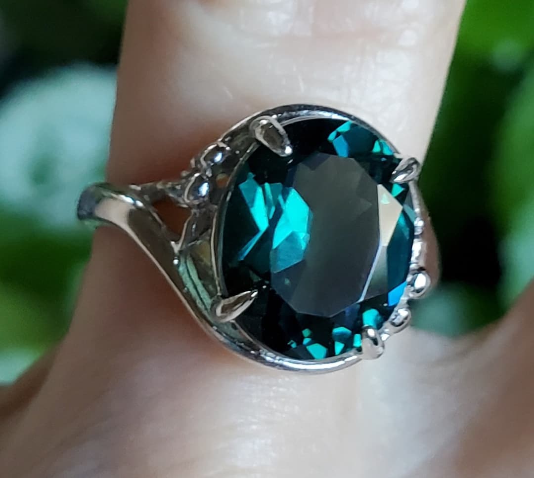 Alexandrite Color Change Ring, Watch Whole Video for Colors! 10x12mm 5. ...