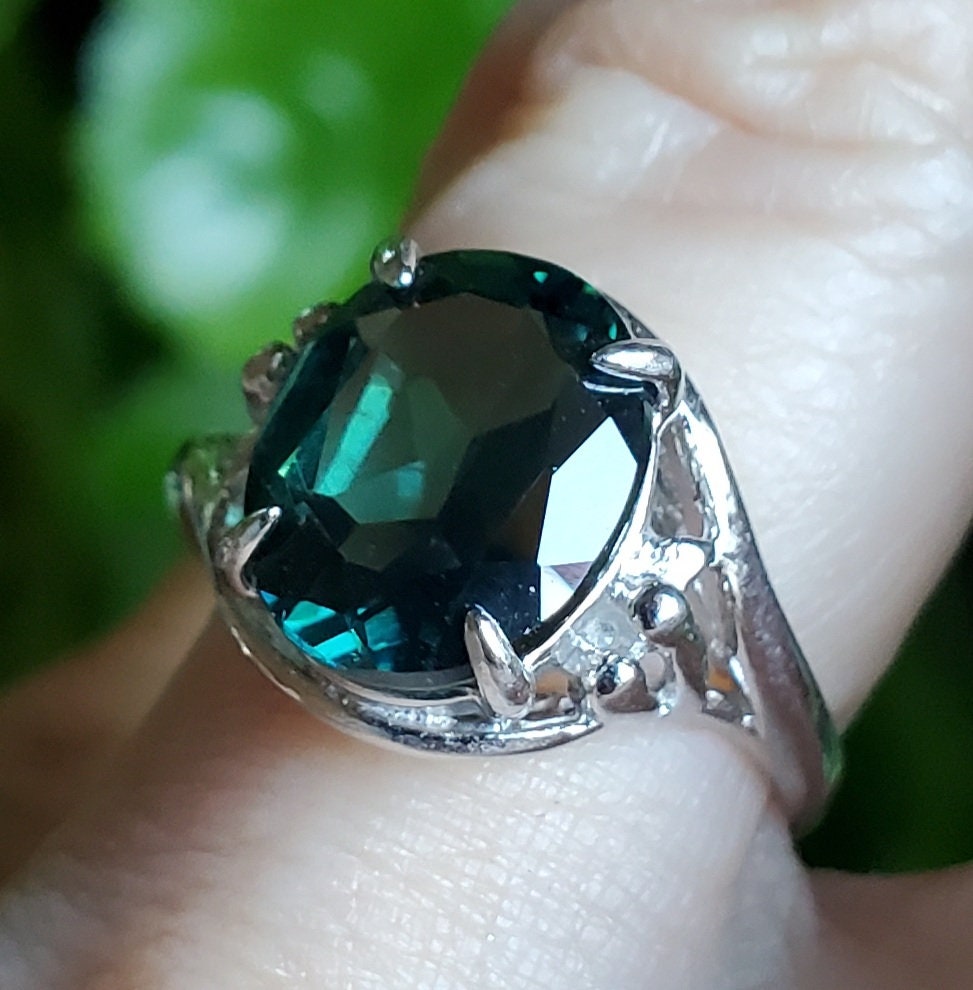Alexandrite Color Change Ring, Watch Whole Video for Colors! 10x12mm 5. ...