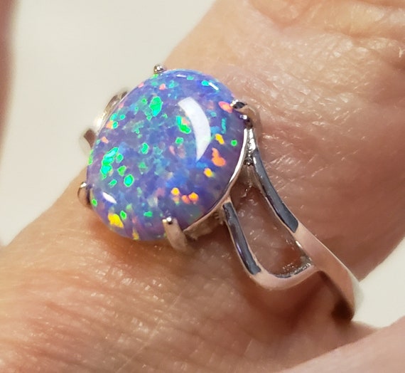 Lavender opal best sale ring