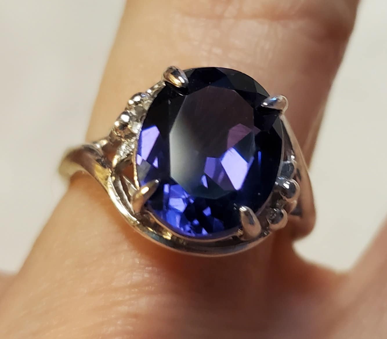 Alexandrite Color Change Ring, Watch Whole Video for Colors! 10x12mm 5. ...