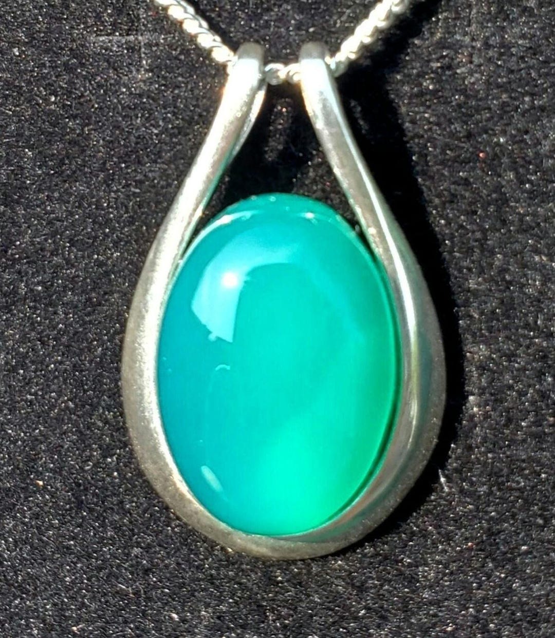 Green Onyx Bar Necklace